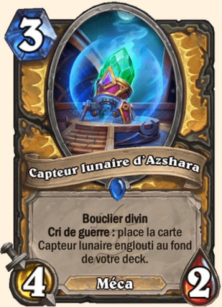 Capteur lunaire d'Azshara carte Hearhstone