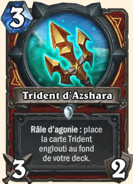 Trident d'Azshara carte Hearhstone