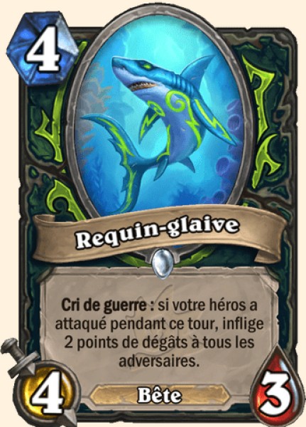 Requin-glaive carte Hearhstone