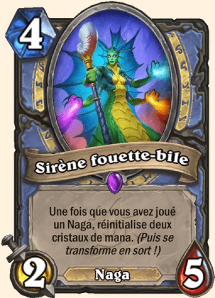 Sirene Fouette-bile carte Hearhstone