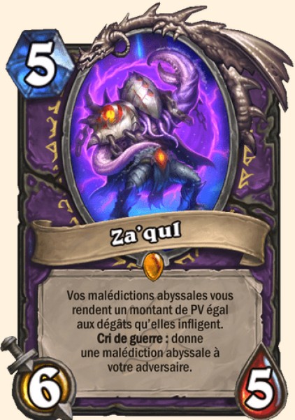 Za'qul carte Hearhstone