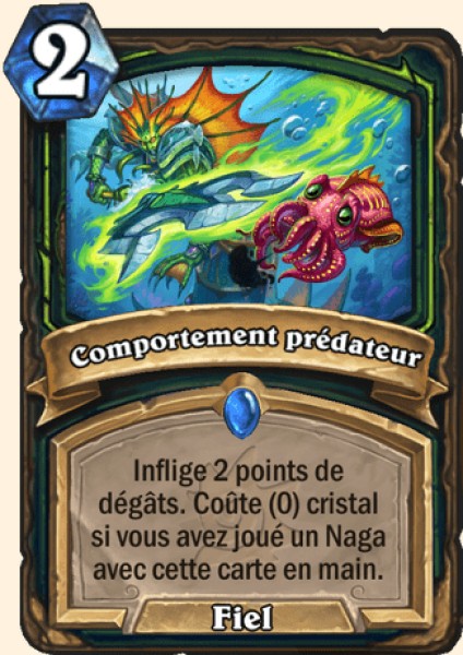 Comportement predateur carte Hearhstone