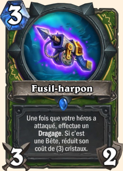 Fusil-harpon carte Hearhstone