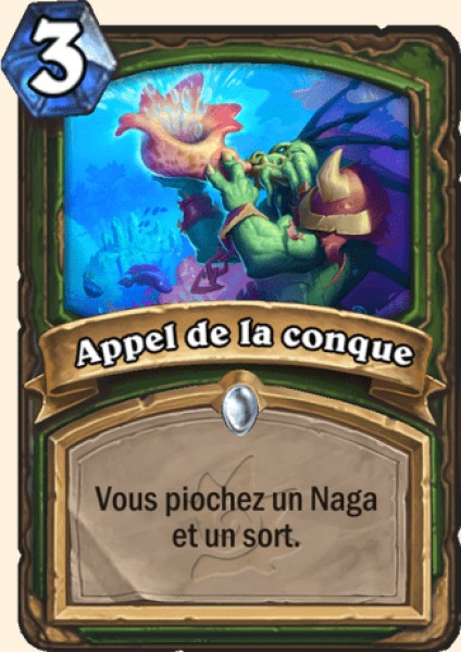 Appel de la conque carte Hearhstone