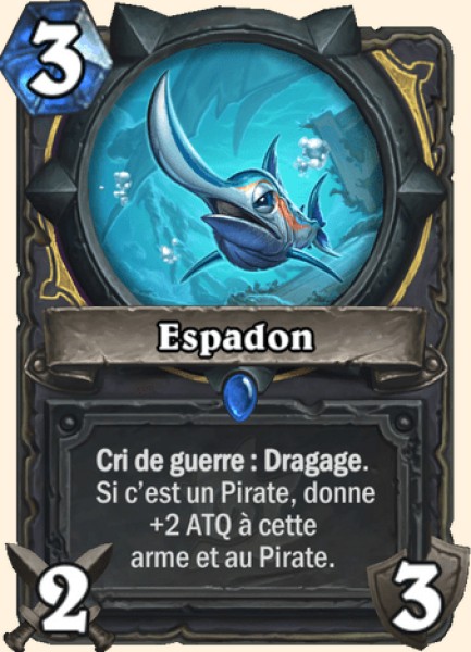 Espadon carte Hearhstone