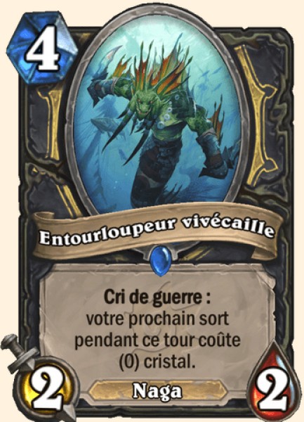 Entourloupeur vivecaille carte Hearhstone