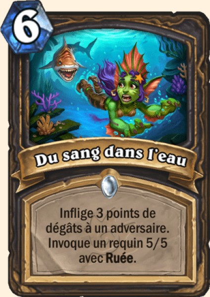 Du sang dans l'eau carte Hearhstone