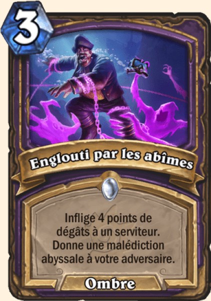 Englouti par les abimes carte Hearhstone