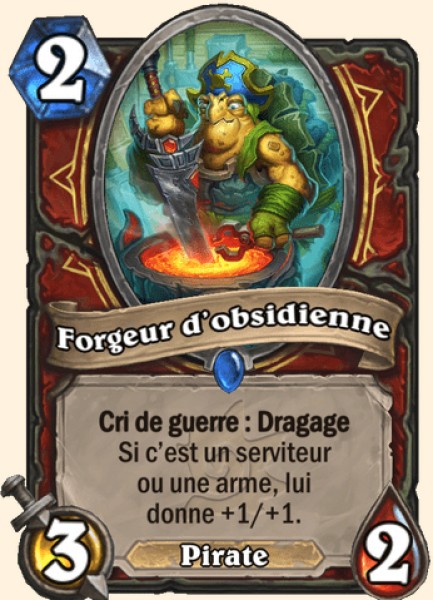 Forgeur d'obsidienne carte Hearhstone