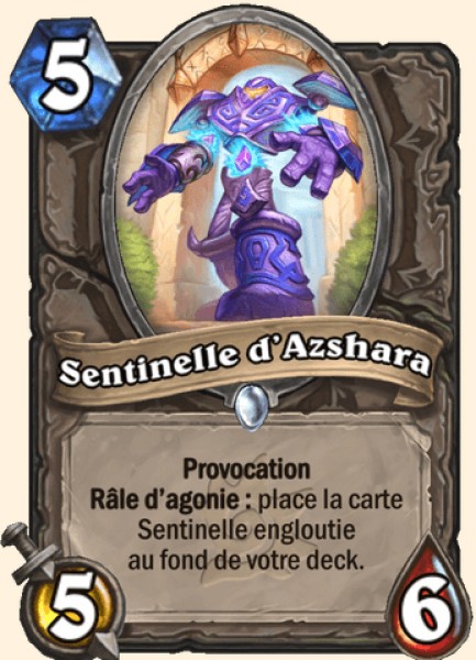 Sentinelle d'Azshara carte Hearhstone