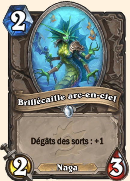 Brillecaille arc-en-ciel carte Hearhstone