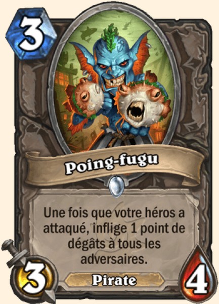 Poing-fugu carte Hearhstone