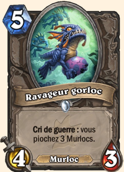 Ravageur gorloc carte Hearhstone