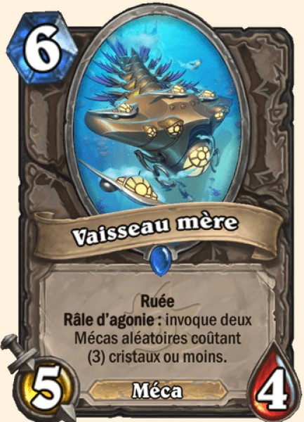 Vaisseau mere carte Hearhstone