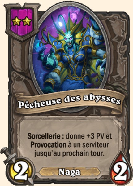 Pecheuse des abysses carte Hearhstone