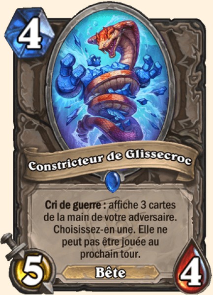 Constricteur de Glissecroc carte Hearhstone