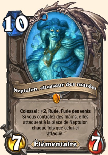 Neptulon, chasseur des marees carte Hearhstone