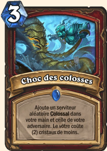 Choc des colosses carte Hearhstone