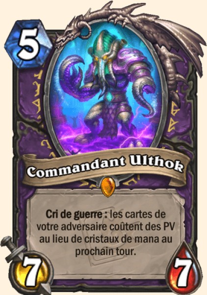 Commandant Ulthok carte Hearhstone