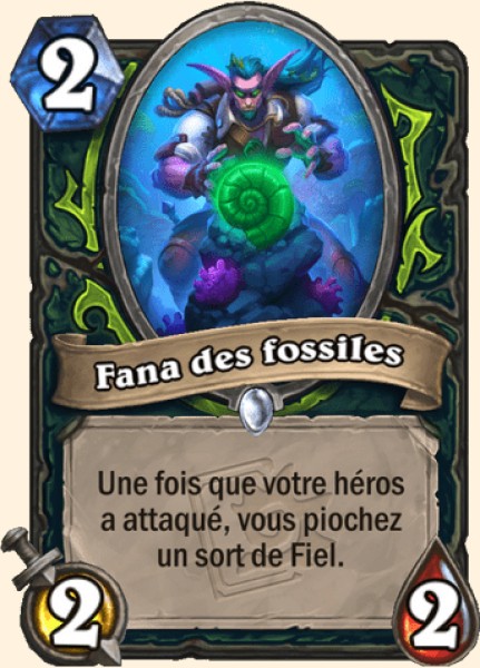 Fana des fossiles carte Hearhstone