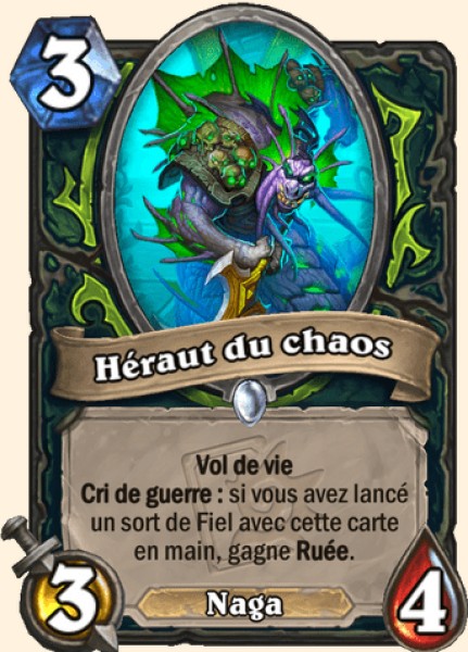 Heraut du chaos carte Hearhstone