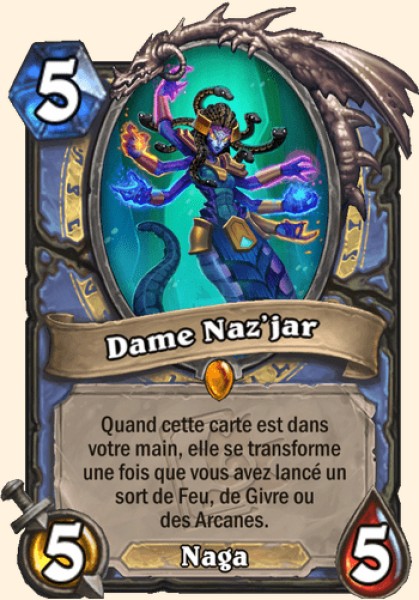 Dame Naz'jar carte Hearhstone