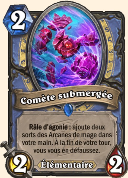 Comete submergee carte Hearhstone