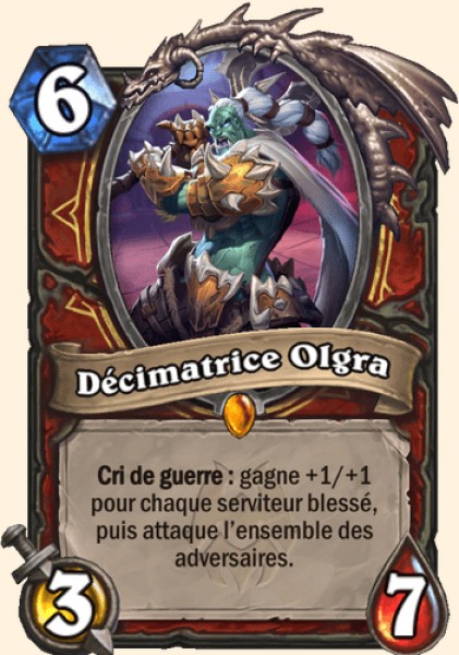 Decimatrice Olgra carte Hearhstone