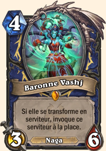 Baronne Vashj carte Hearhstone