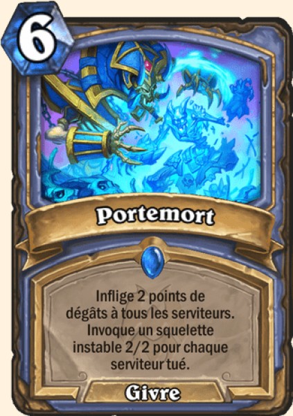 Portemort carte Hearhstone