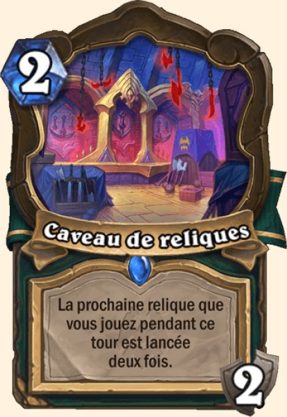 Caveau a reliques carte Hearhstone