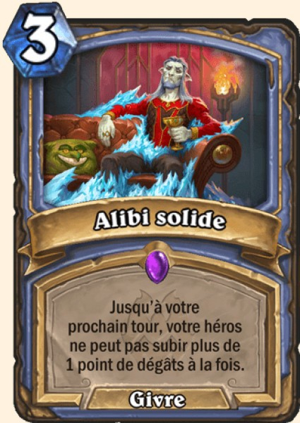 Alibi solide carte Hearhstone