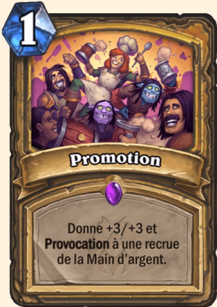 Promotion carte Hearhstone