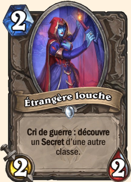Etrangere louche carte Hearhstone