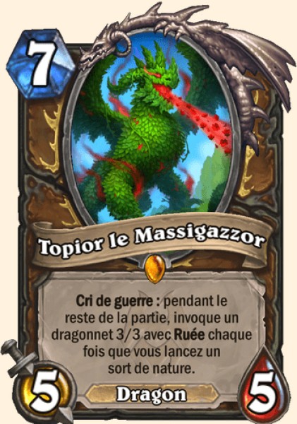 Topior le Massigazzor carte Hearhstone