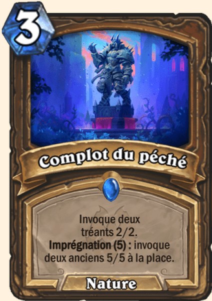 Dessein impie carte Hearhstone