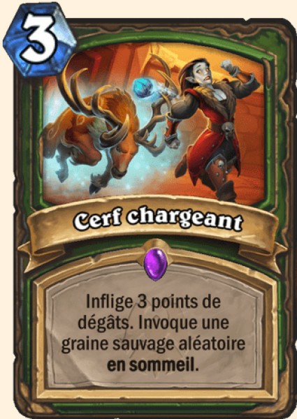 Cerf chargeant carte Hearhstone