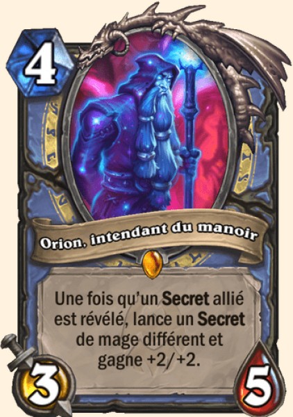 Orion Mansion Manager carte Hearhstone