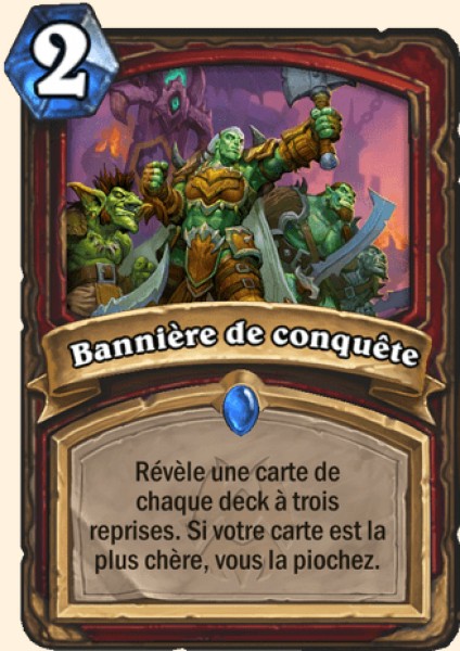 Banniere de conquete carte Hearhstone