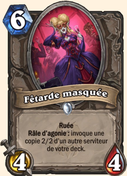 Fetarde masquee carte Hearhstone