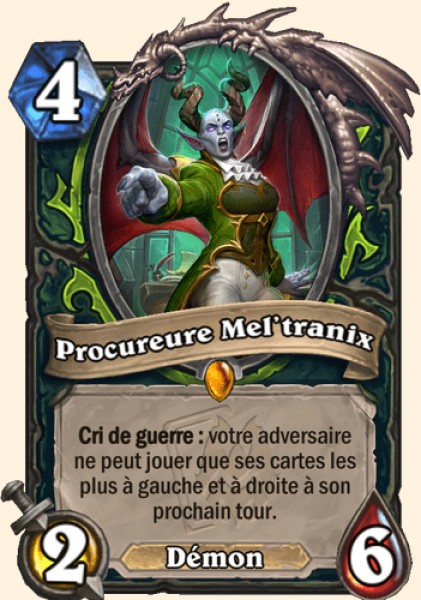 Procureure Mel'tranix carte Hearthstone