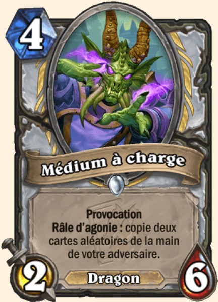 Médium à charge carte Hearthstone