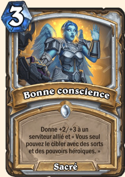 Bonne conscience carte Hearthstone