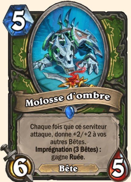 Molosse d'ombre carte Hearthstone
