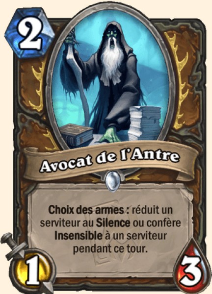 Avocat de l'Antre carte Hearthstone