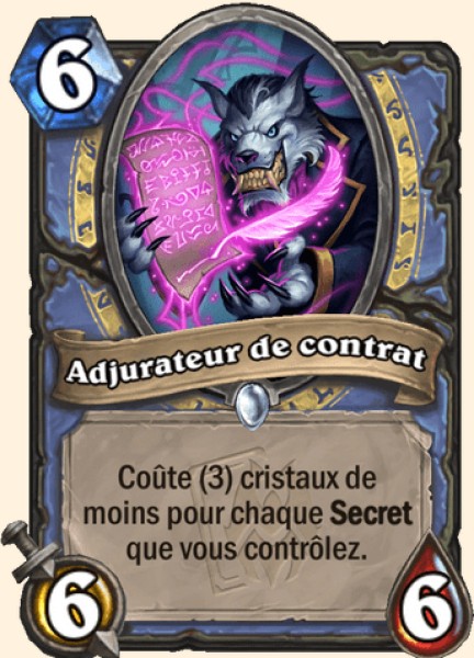 Adjurateur de contrat carte Hearthstone