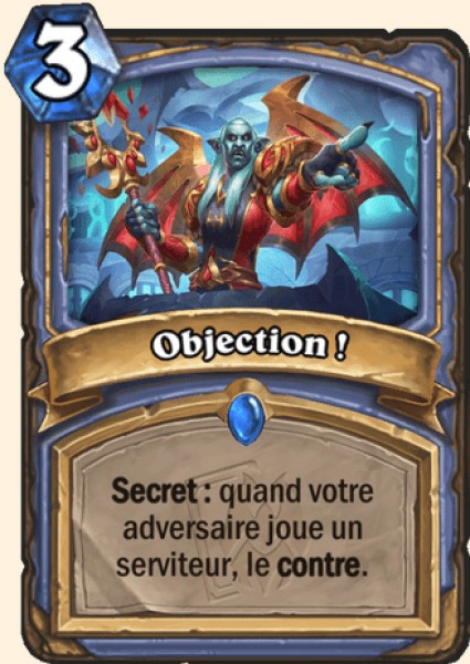 Objection ! carte Hearthstone
