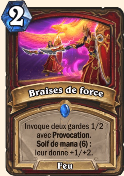 Braises de force carte Hearhstone