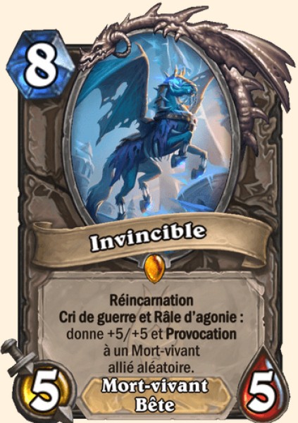 Invincible carte Hearhstone