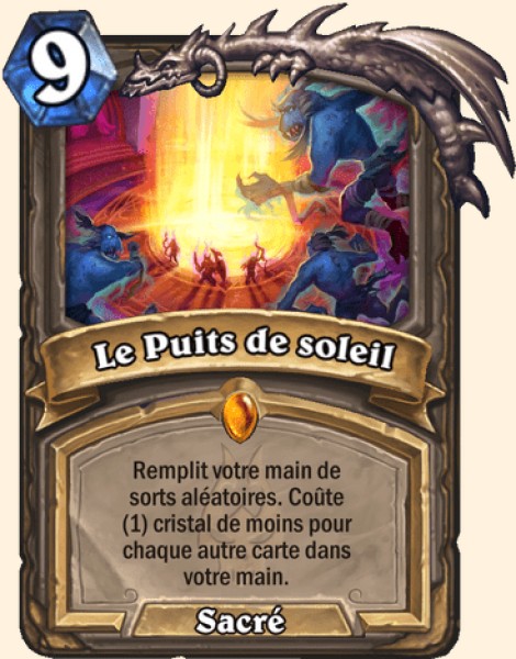 Le Puits de soleil carte Hearhstone